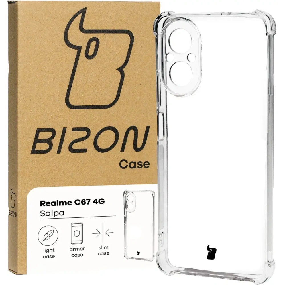 Etui Bizon Case Salpa do Realme C67 4G przezroczyste