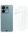 Bizon Case Clear Pack-Hülle + 2x Bildschirmglas Xiaomi Poco X6 / Redmi Note 13 Pro 5G klar