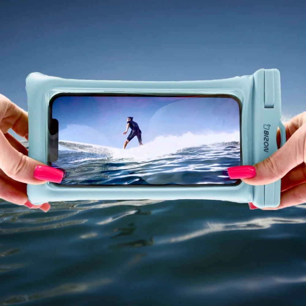 Etui wodoszczelne Bizon Case Hydrofloat jasnoniebieskie