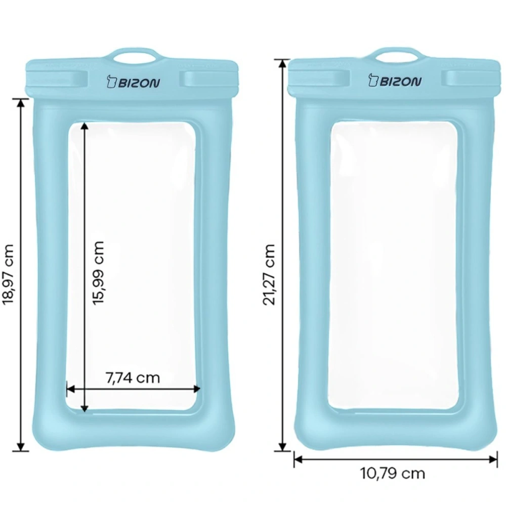 Etui wodoszczelne Bizon Case Hydrofloat jasnoniebieskie