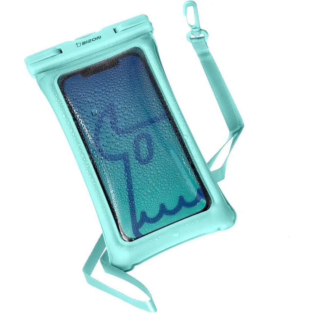 Etui wodoszczelne Bizon Case Hydrofloat miętowe
