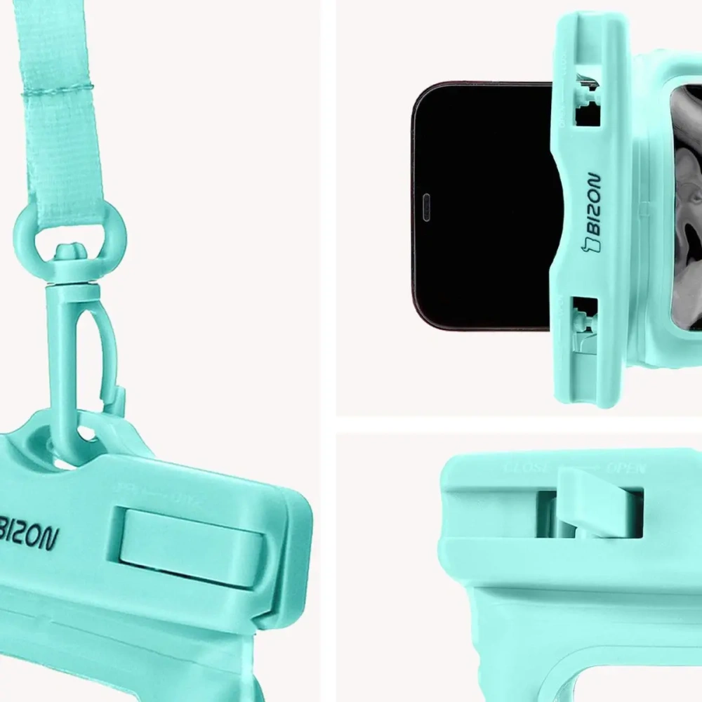Etui wodoszczelne Bizon Case Hydrofloat miętowe