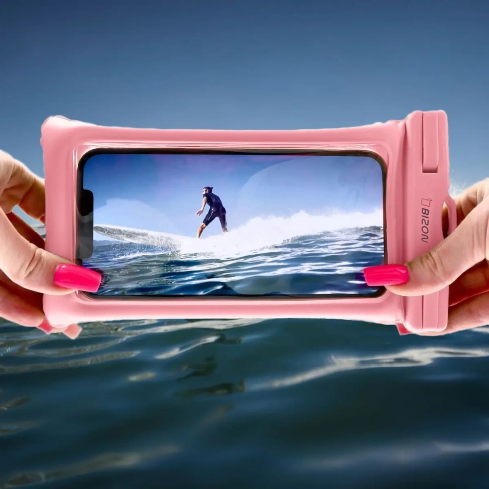 Etui wodoszczelne Bizon Case Hydrofloat różowe