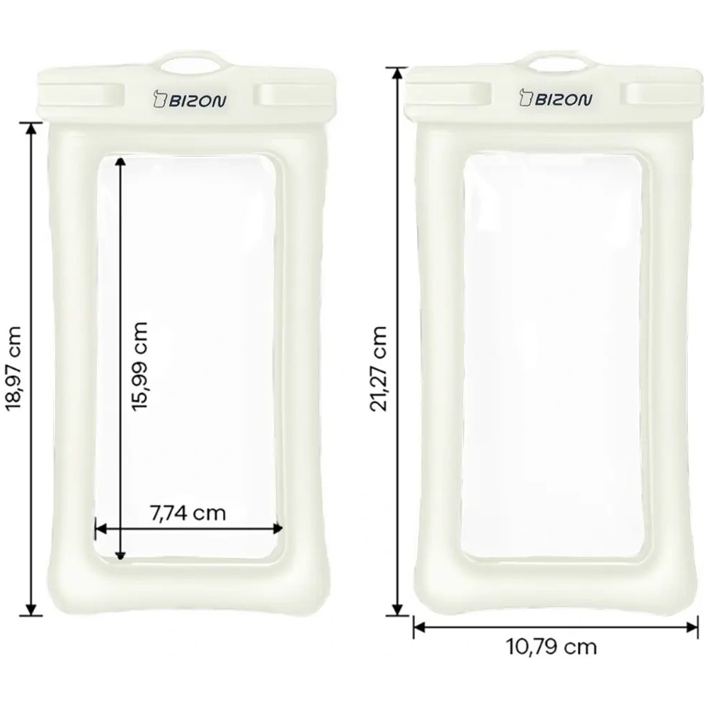 Etui wodoszczelne Bizon Case Hydrofloat ecru