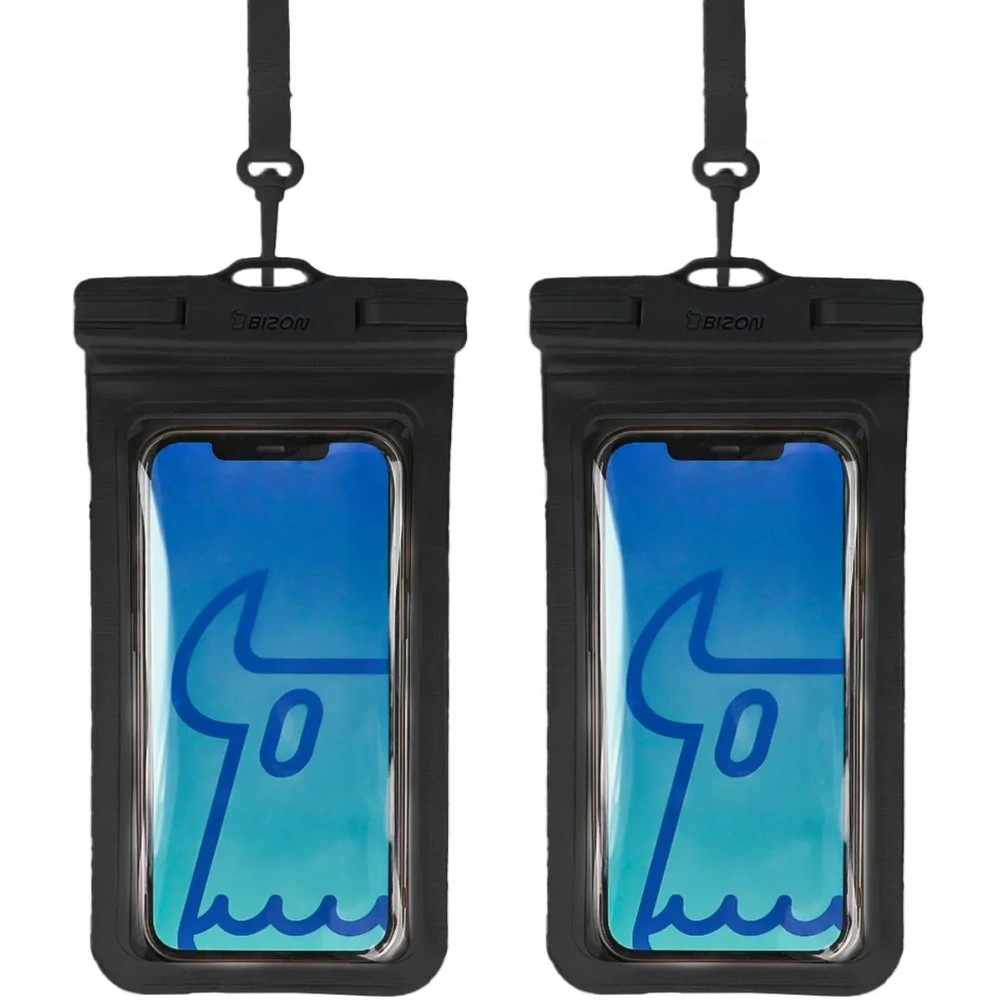 Etui wodoszczelne Bizon Case Hydrowrap [2 PACK] czarne