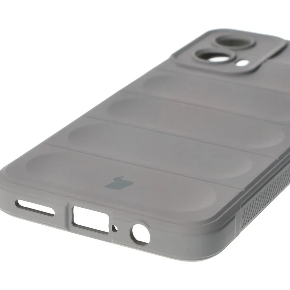 Pancerne etui Bizon Case Tur do Motorola Moto G34 5G jasnoszare