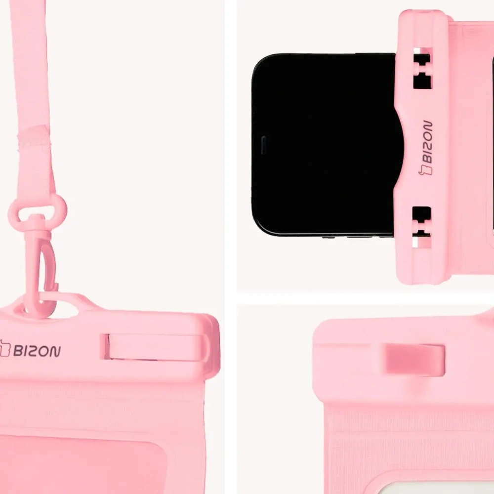 Etui wodoszczelne Bizon Case Hydrowrap [2 PACK] różowe