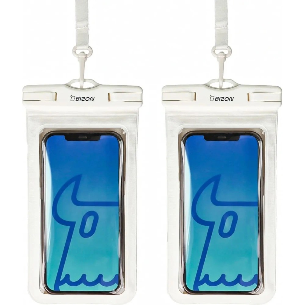 Etui wodoszczelne Bizon Case Hydrowrap [2 PACK] ecru