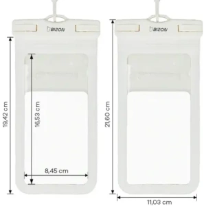 Kup Etui wodoszczelne Bizon Case Hydrowrap [2 PACK] ecru - BIZ4740 - {ean13} - Sklep Home Screen
