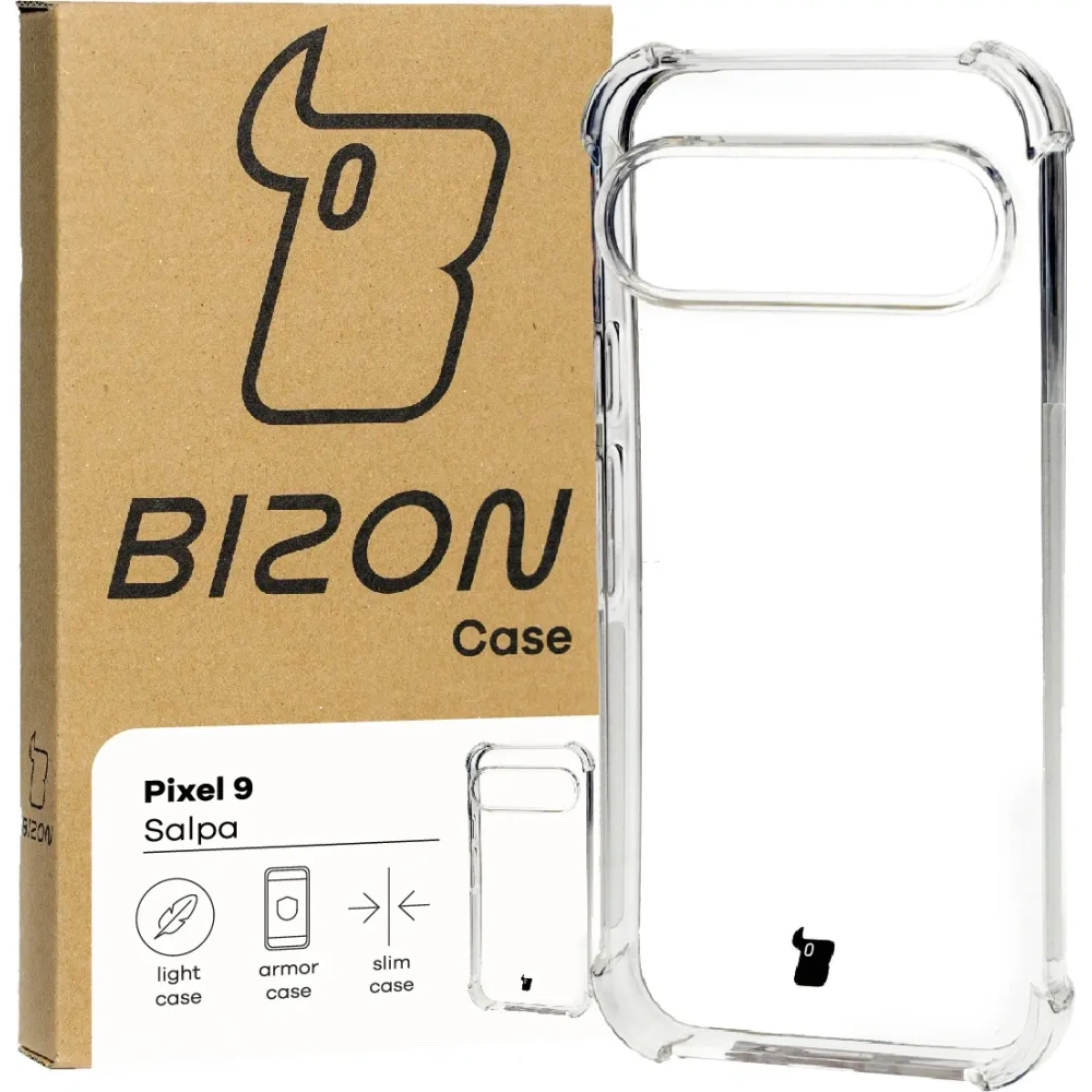 Etui Bizon Case Salpa do Pixel 9 / 9 Pro przezroczyste