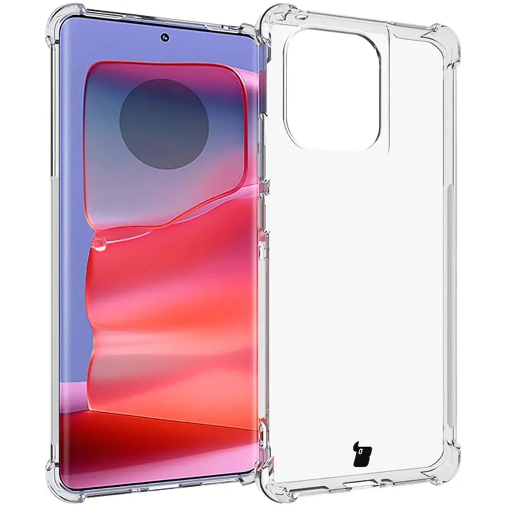 Elastyczne etui Bizon Case Salpa do Motorola Edge 50 Pro przezroczyste