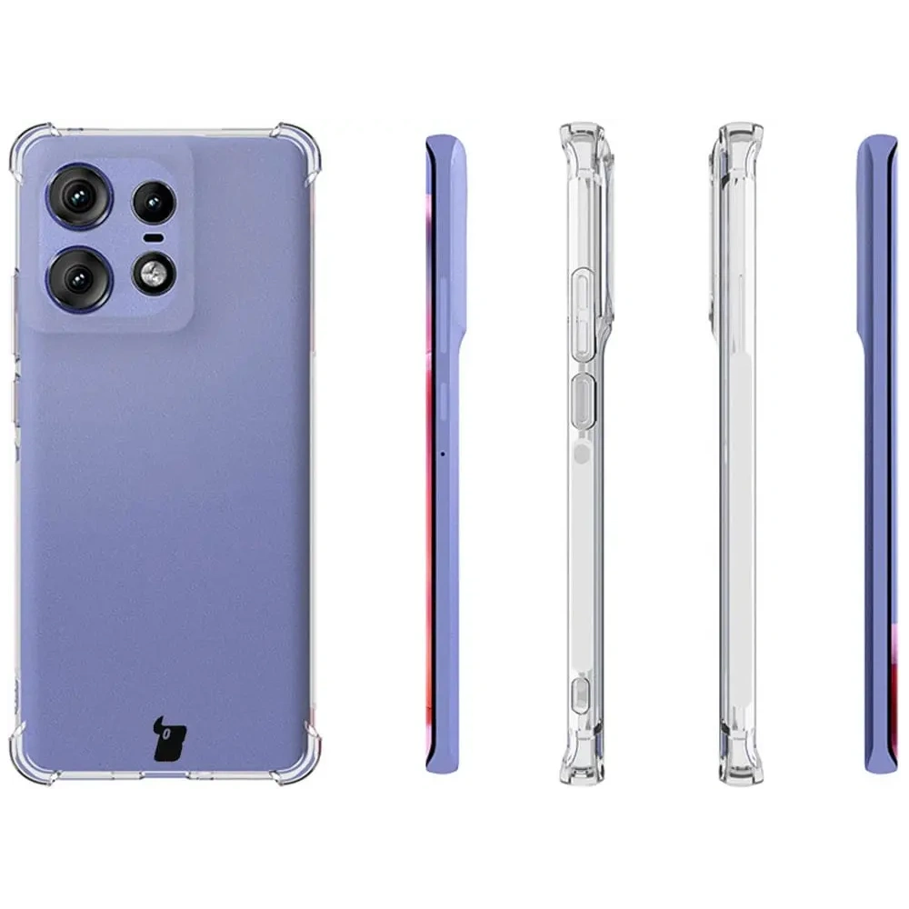 Elastyczne etui Bizon Case Salpa do Motorola Edge 50 Pro przezroczyste