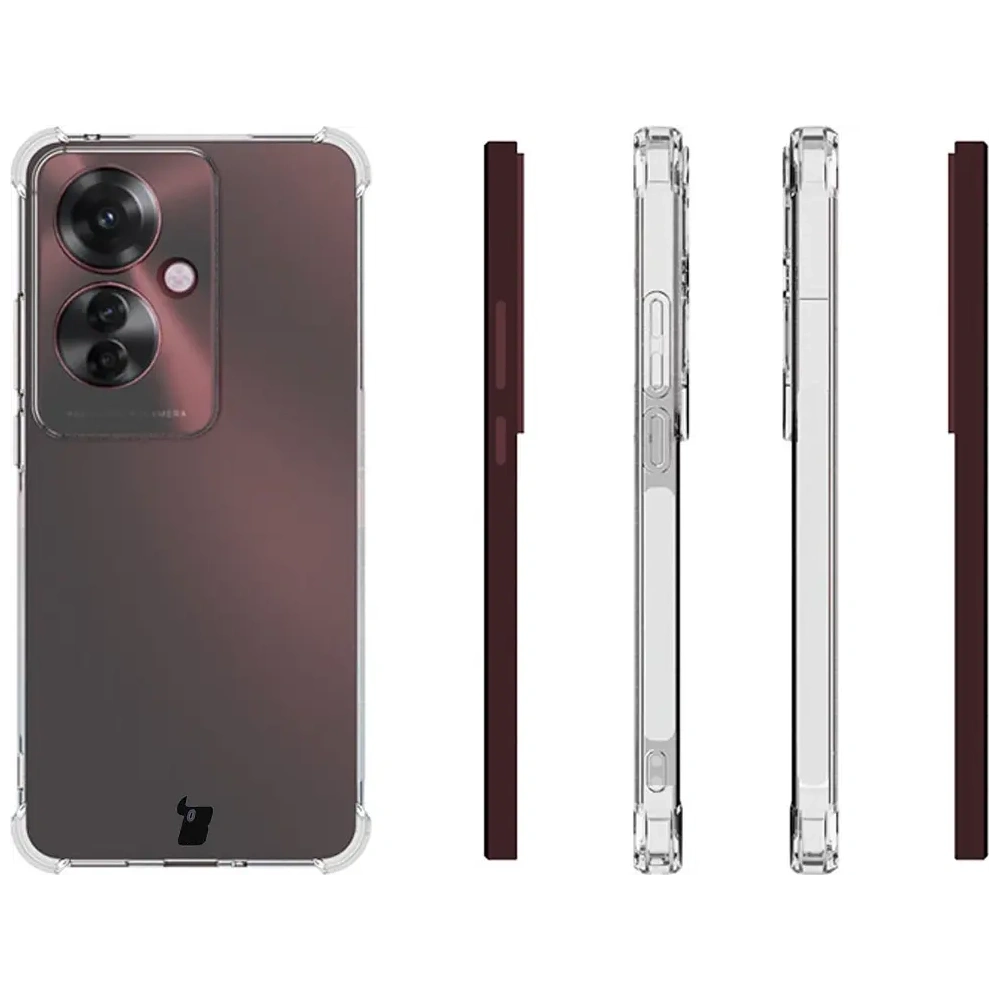 Etui Bizon Case Salpa do Oppo Reno11 F 5G przezroczyste