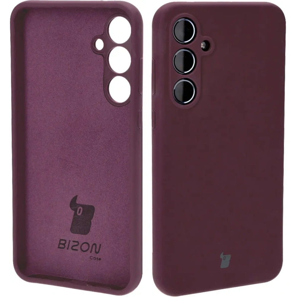 Etui silikonowe Bizon Soft Case do Samsung Galaxy A55 5G ciemnofioletowe