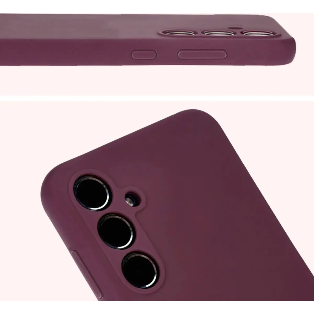 Etui silikonowe Bizon Soft Case do Samsung Galaxy A55 5G ciemnofioletowe