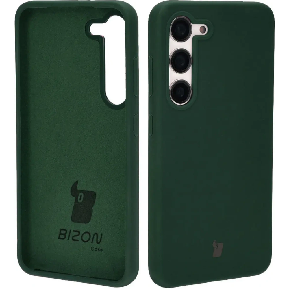 Etui silikonowe Bizon Soft Case do Samsung Galaxy S23 ciemnozielone