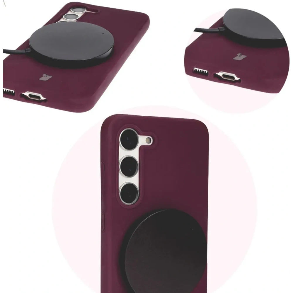 Etui silikonowe Bizon Soft Case do Samsung Galaxy S23 ciemnofioletowe