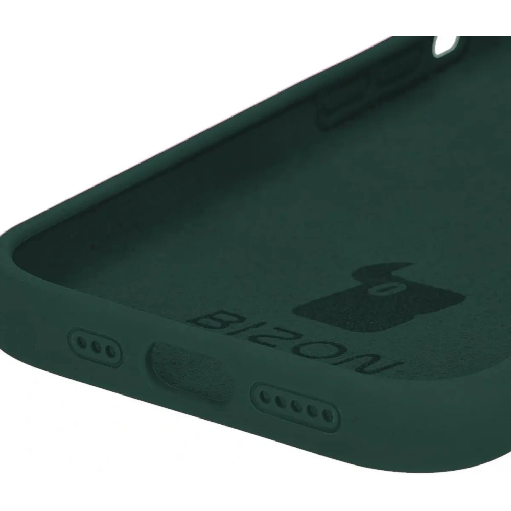 Etui silikonowe do Apple iPhone 14 Pro Bizon Soft Case ciemnozielone