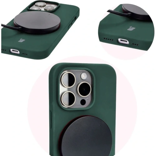 Kup Bizon Soft Case Apple iPhone 14 Pro verde închis - BIZ5320 - {ean13} - Sklep Home Screen