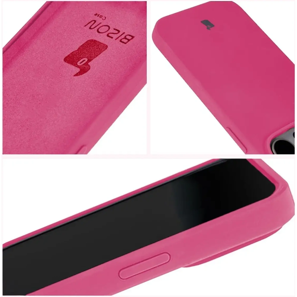 Etui silikonowe do Apple iPhone 14 Pro Bizon Soft Case fuksja