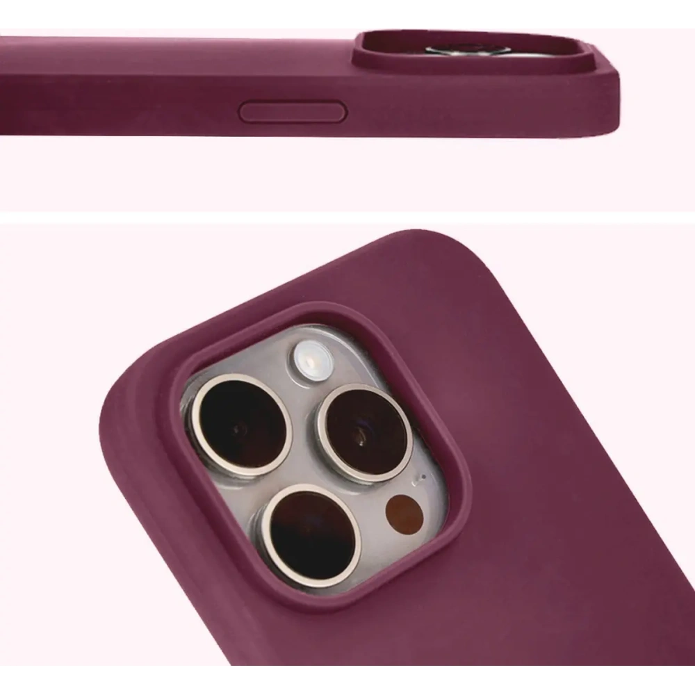 Etui silikonowe do Apple iPhone 14 Pro Bizon Soft Case ciemnofioletowe