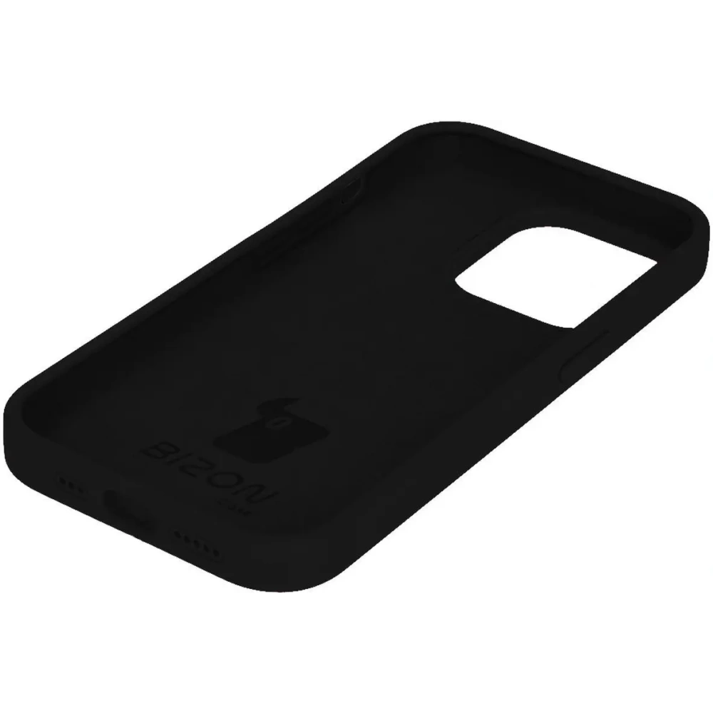 Etui silikonowe do Apple iPhone 15 Pro Bizon Soft Case czarne