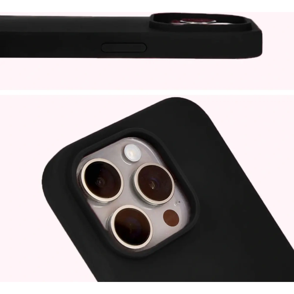 Etui silikonowe do Apple iPhone 15 Pro Bizon Soft Case czarne