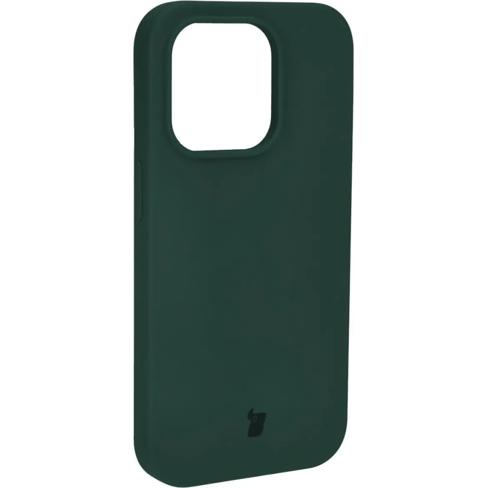Etui silikonowe do Apple iPhone 15 Pro Bizon Soft Case ciemnozielone