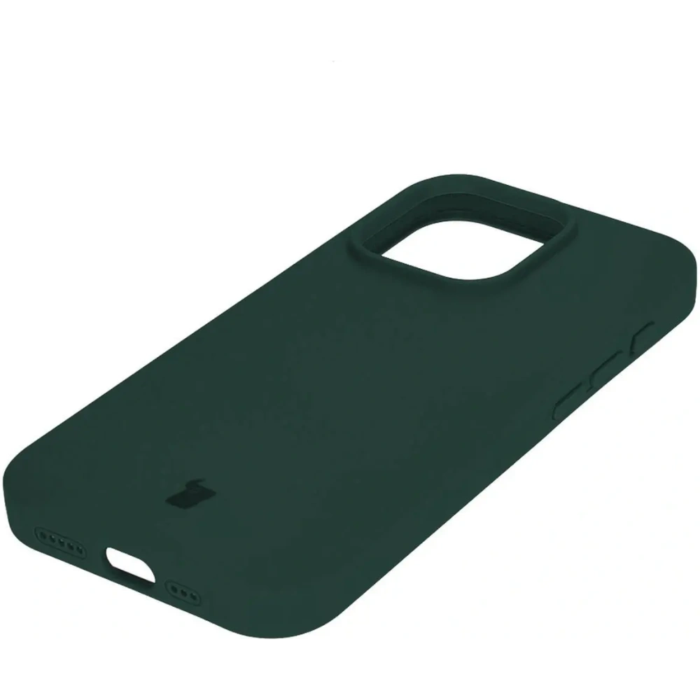 Etui silikonowe do Apple iPhone 15 Pro Bizon Soft Case ciemnozielone