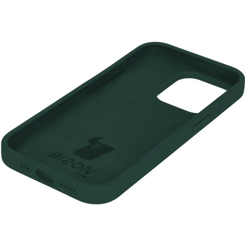 Etui silikonowe do Apple iPhone 15 Pro Bizon Soft Case ciemnozielone