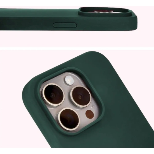 Kup Etui silikonowe do Apple iPhone 15 Pro Bizon Soft Case ciemnozielone - BIZ5324 - {ean13} - Sklep Home Screen