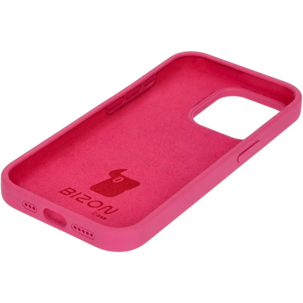Etui silikonowe do Apple iPhone 15 Pro Bizon Soft Case fuksja