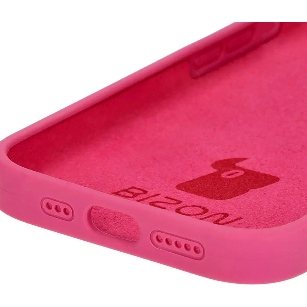 Etui silikonowe do Apple iPhone 15 Pro Bizon Soft Case fuksja