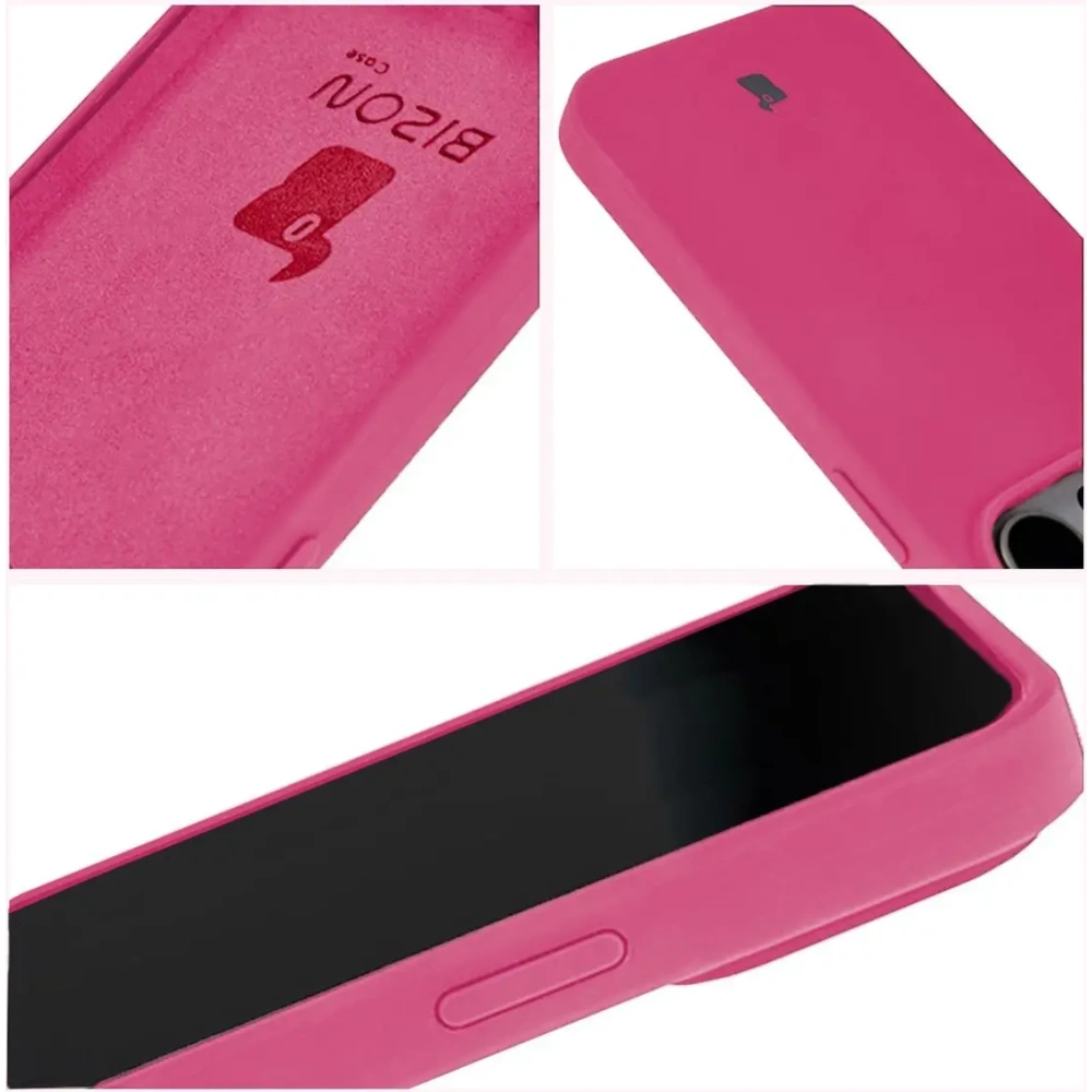 Etui silikonowe do Apple iPhone 15 Pro Bizon Soft Case fuksja