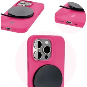 Kup Etui silikonowe do Apple iPhone 15 Pro Bizon Soft Case fuksja - BIZ5325 - {ean13} - Sklep Home Screen