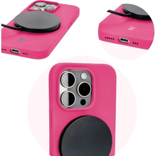 Kup Bizon Soft Case Apple iPhone 15 Pro fucsia - BIZ5325 - {ean13} - Sklep Home Screen