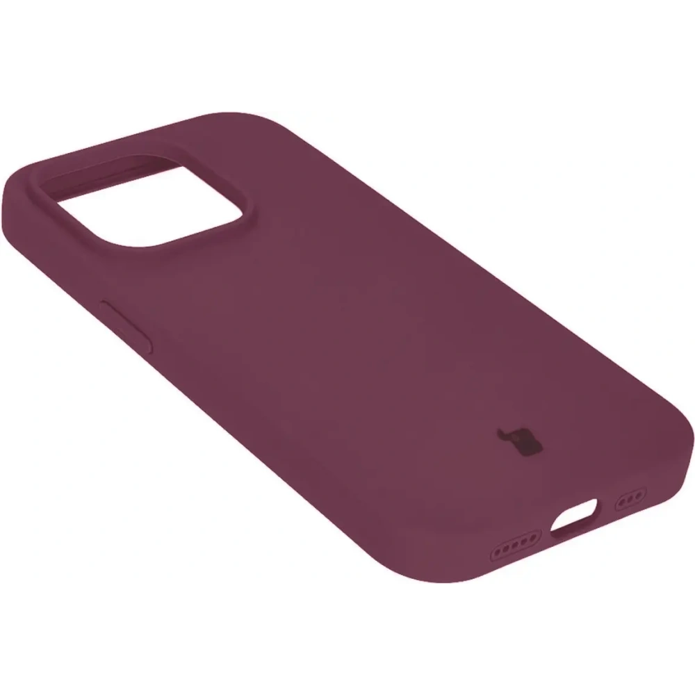 Etui silikonowe do Apple iPhone 15 Pro Bizon Soft Case ciemnofioletowe