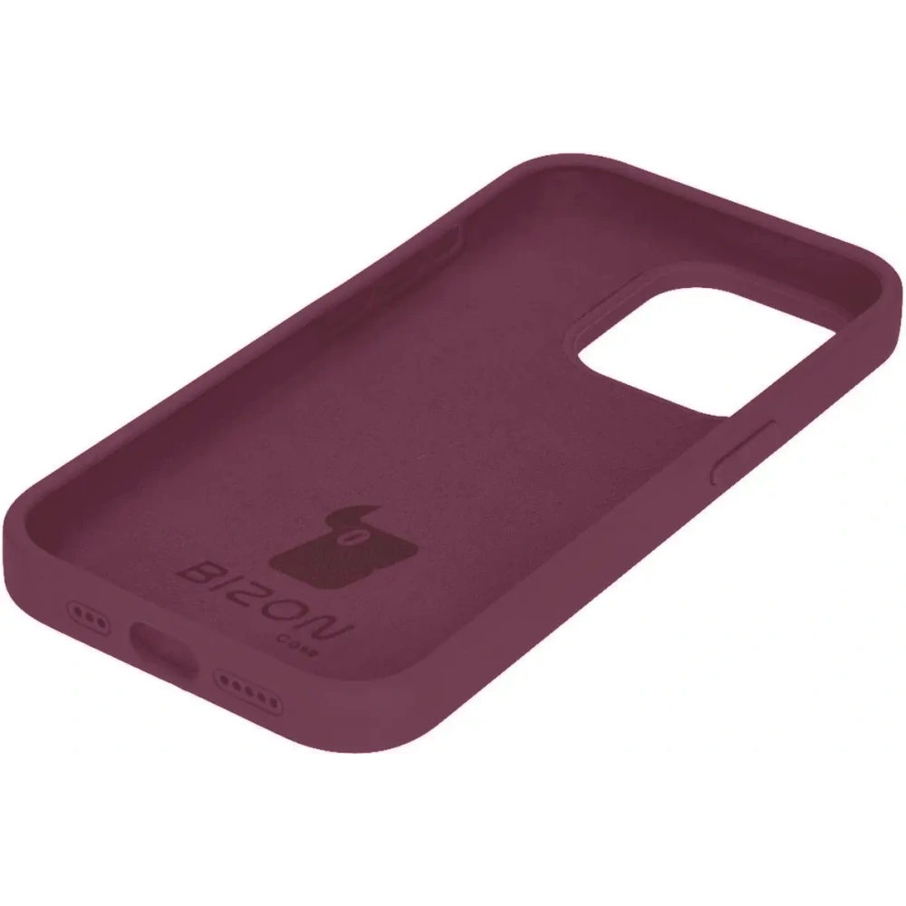 Etui silikonowe do Apple iPhone 15 Pro Bizon Soft Case ciemnofioletowe