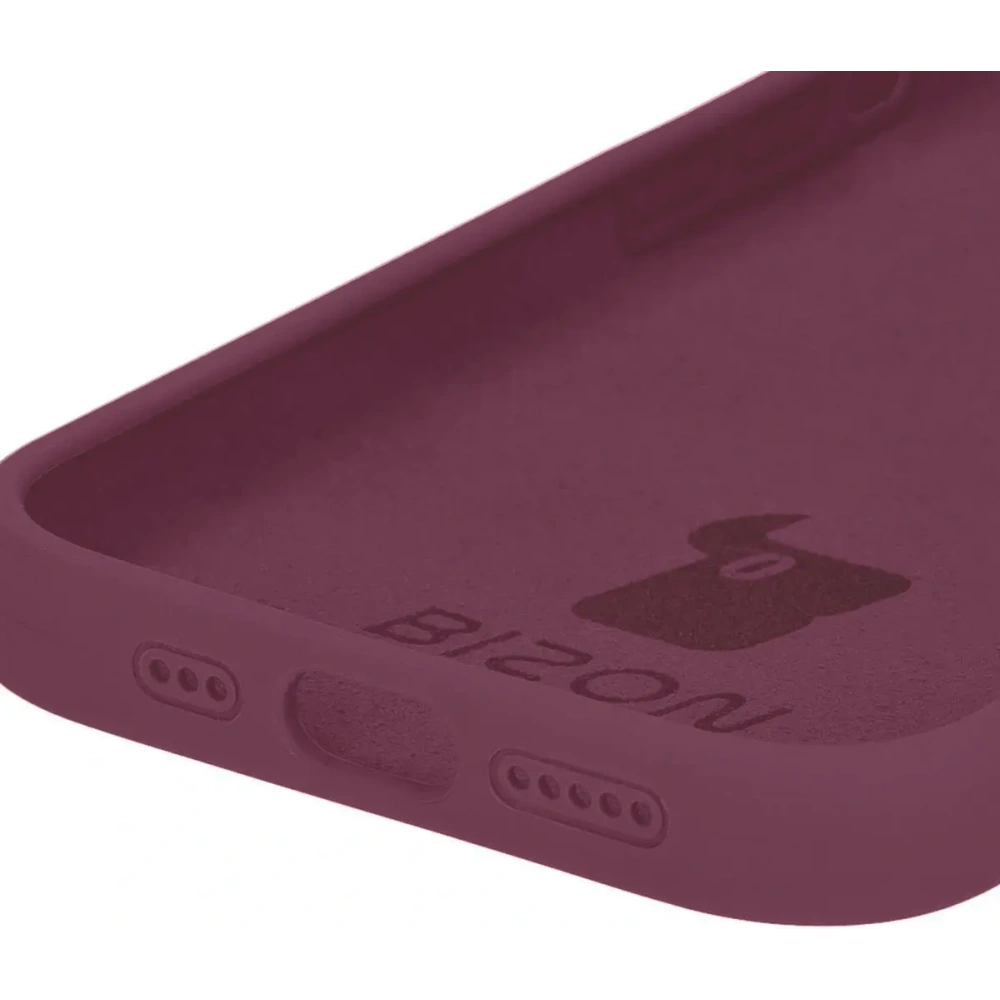 Etui silikonowe do Apple iPhone 15 Pro Bizon Soft Case ciemnofioletowe