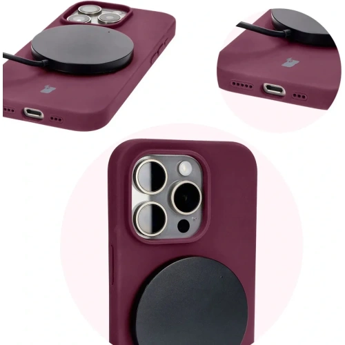 Kup Bizon Soft Case Apple iPhone 15 Pro dunkel lila - BIZ5326 - {ean13} - Sklep Home Screen
