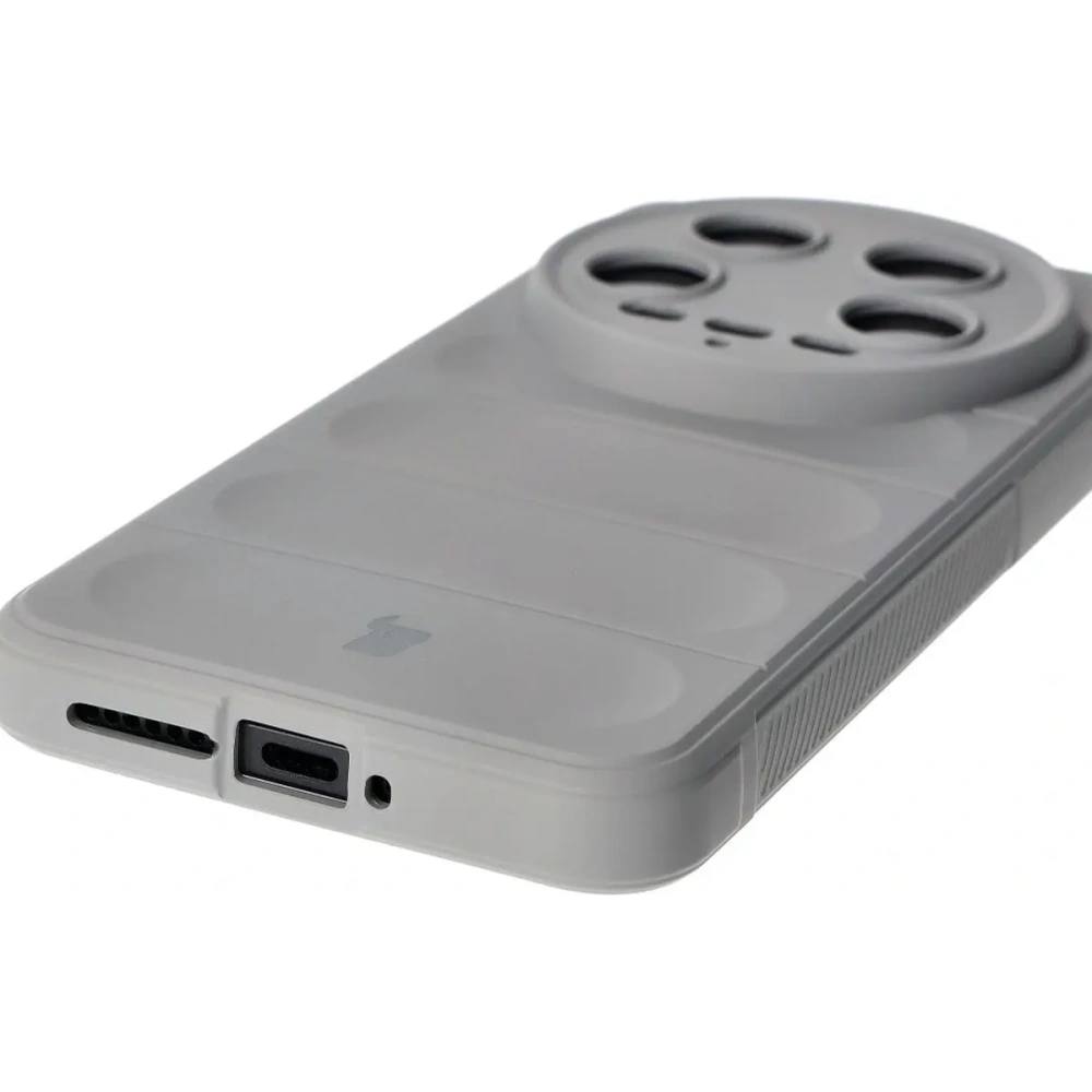 Pancerne etui Bizon Case Tur do Xiaomi 14 Ultra jasnoszare