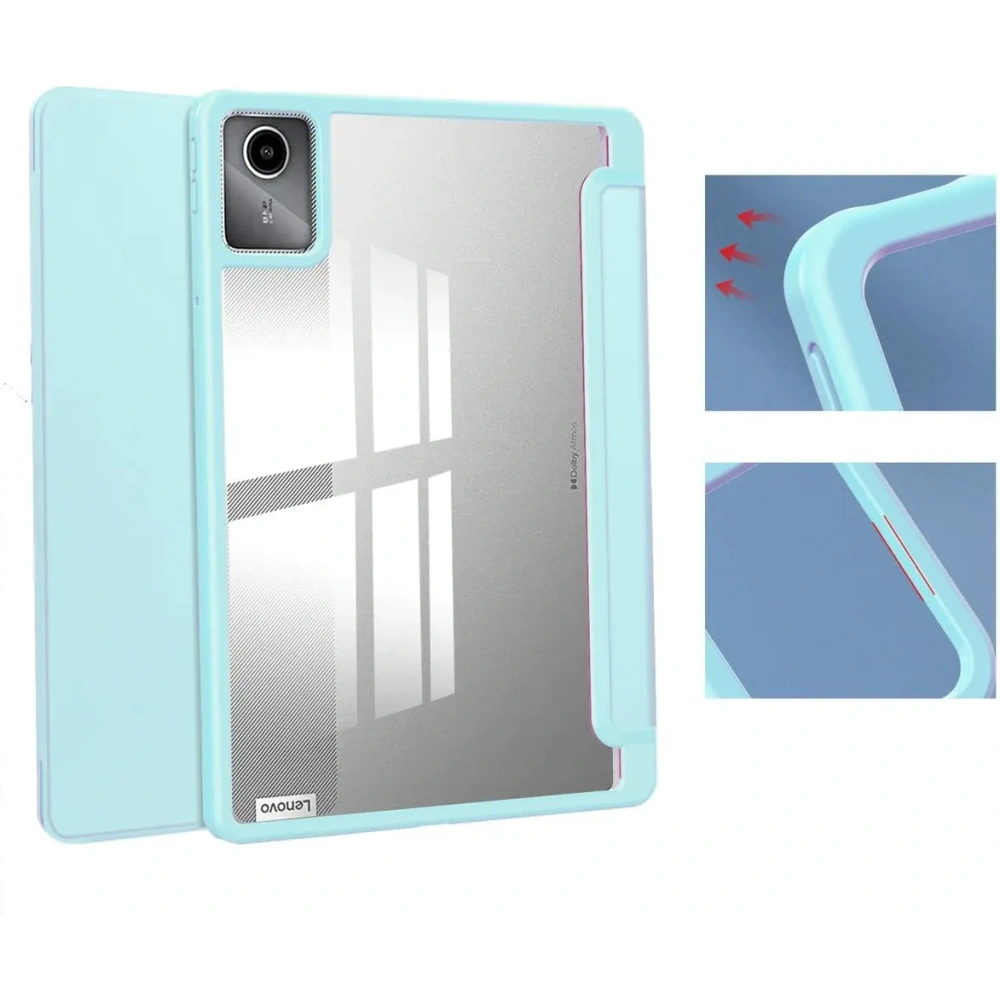 Etui Bizon Case Tab Clear Matt do Lenovo Tab M11 1 gen. błękitne