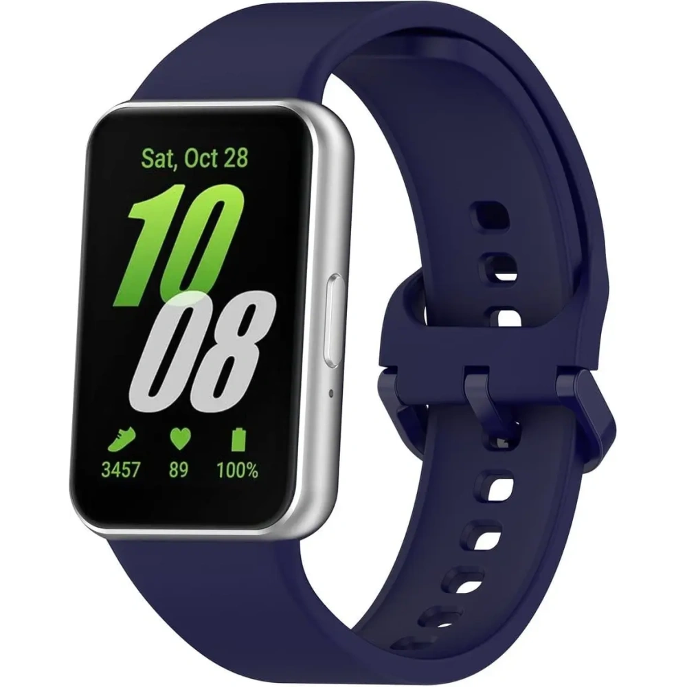 Pasek Bizon Strap Watch Silicone do Samsung Galaxy Fit 3 granatowy