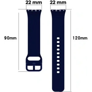 Bizon Strap Watch Silicone Samsung Galaxy Fit 3 navy blue