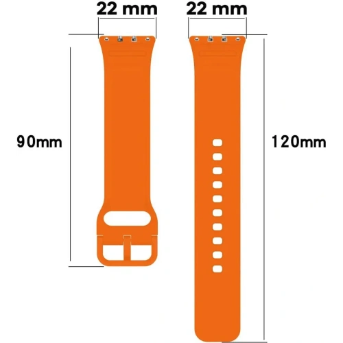 Kup Pasek Bizon Strap Watch Silicone do Samsung Galaxy Fit 3 mrkvový - BIZ4772 - {ean13} - Sklep Home Screen