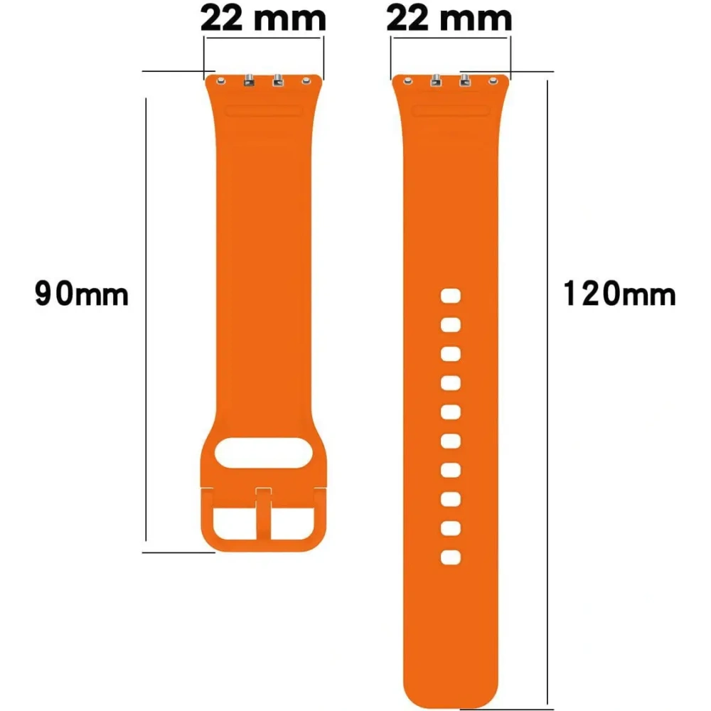 Pasek Bizon Strap Watch Silicone do Samsung Galaxy Fit 3 marchewkowy