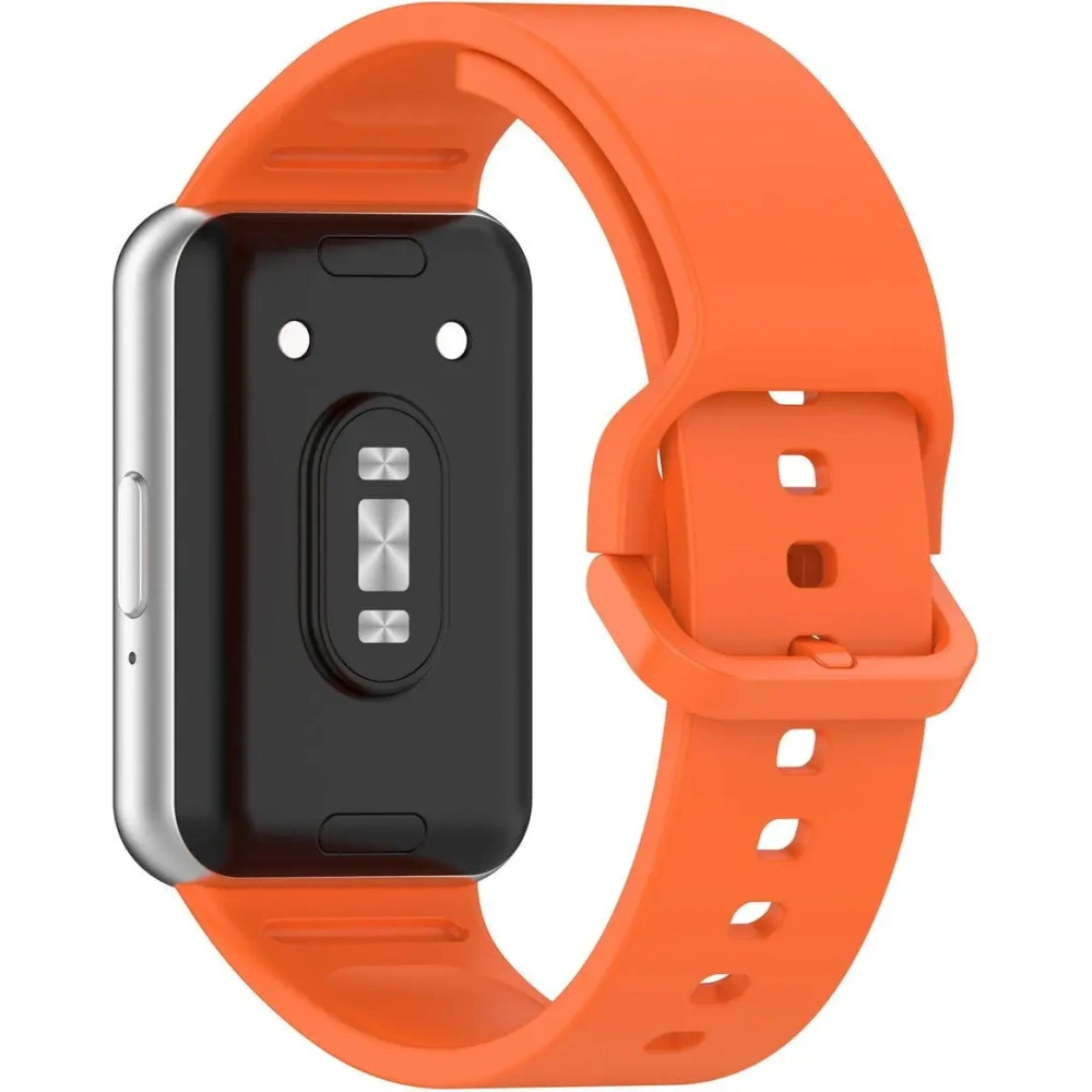 Pasek Bizon Strap Watch Silicone do Samsung Galaxy Fit 3 marchewkowy