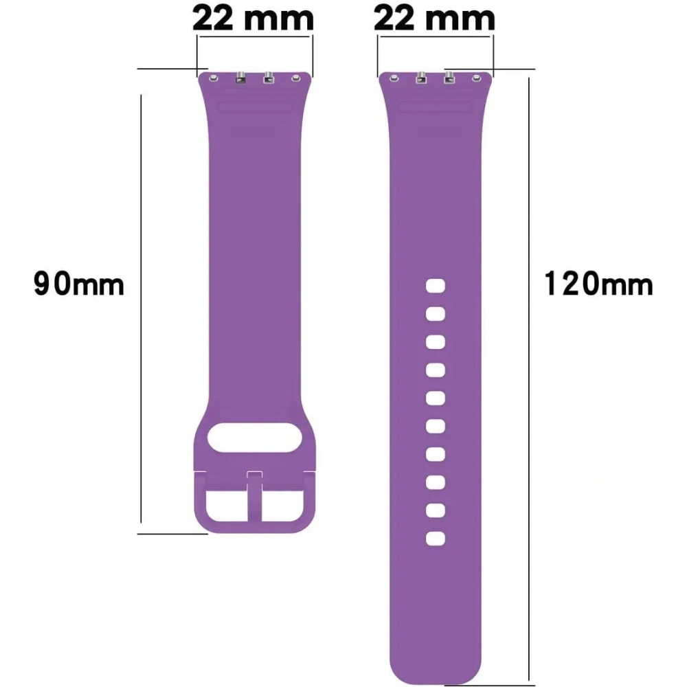 Pasek Bizon Strap Watch Silicone do Samsung Galaxy Fit 3 fioletowy