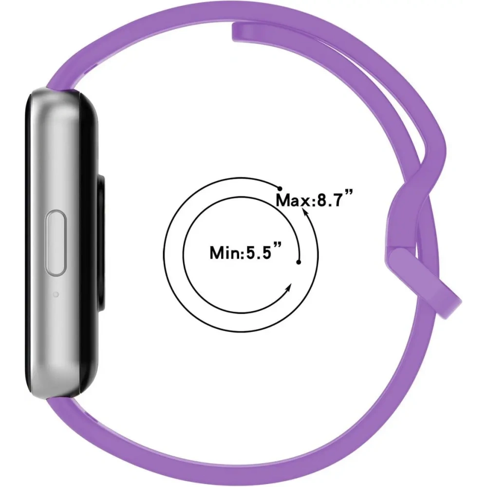 Pasek Bizon Strap Watch Silicone do Samsung Galaxy Fit 3 fioletowy