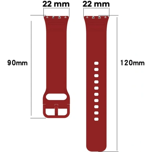 Kup Pasek Bizon Strap Watch Silicone do Samsung Galaxy Fit 3 červený - BIZ5346 - {ean13} - Sklep Home Screen